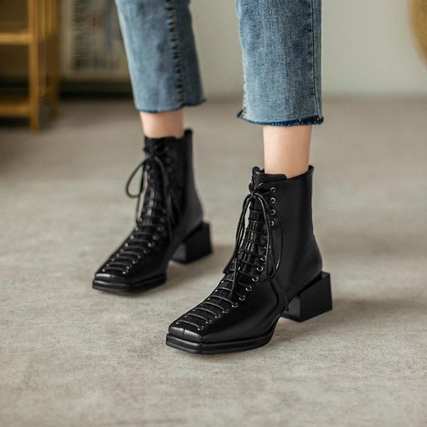 boots women ankle shoes platform high heel short square toe block heels zip lace up lady autumn winter, Black
boots women ankle shoes platform high heel short square toe block heels zip lace up lady autumn winter, Black