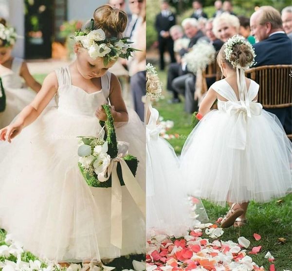 lovely flower girl dresses tulle ball gowns back bow ankle length backless girl first communion dresses holy child birthday party gown, White;blue
lovely flower girl dresses tulle ball gowns back bow ankle length backless girl first communion dresses holy child birthday party gown, White;blue