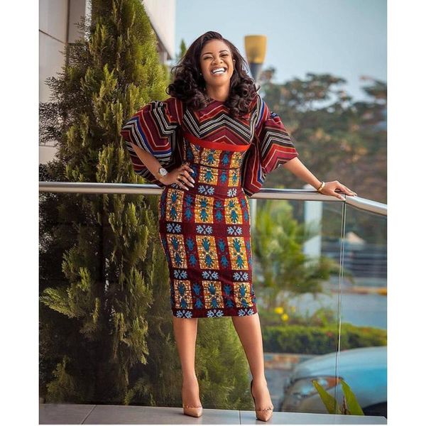 ethnic clothing african print dresses for women half sleeve dashiki midi dress plus size bazin rich party clothes, Red
ethnic clothing african print dresses for women half sleeve dashiki midi dress plus size bazin rich party clothes, Red