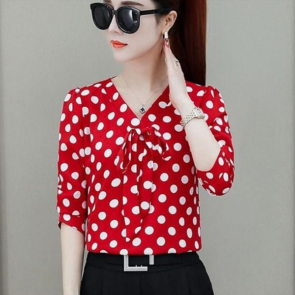 bow tie long sleeve women shirts blusa v collar polka dot casual feminine elegant camisas mujer 66i6, White
bow tie long sleeve women shirts blusa v collar polka dot casual feminine elegant camisas mujer 66i6, White