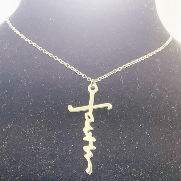 chains necklace woman cross necklaces women chain ladies letter faith pendant girls jewelry gold color trendy stainless steel halskette, Silver
chains necklace woman cross necklaces women chain ladies letter faith pendant girls jewelry gold color trendy stainless steel halskette, Silver