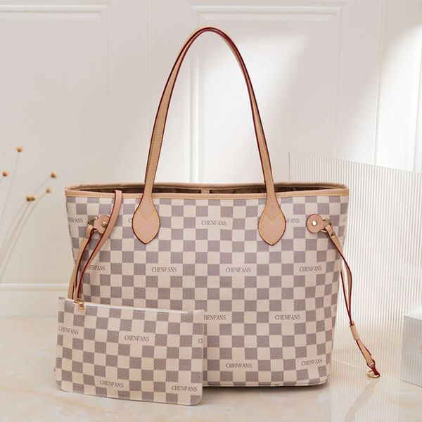 women's bag 2021 checked portable large shopping single shoulder capacity child mother tote bag