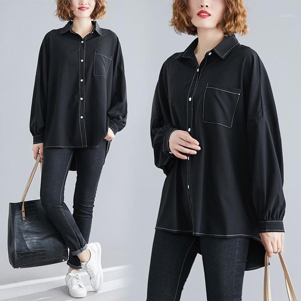 long sleeve cotton autumn vintage korean style plus size loose shirt women blouse 2021 clothes ladies streetwear db522 women's blouses, White
long sleeve cotton autumn vintage korean style plus size loose shirt women blouse 2021 clothes ladies streetwear db522 women's blouses, White