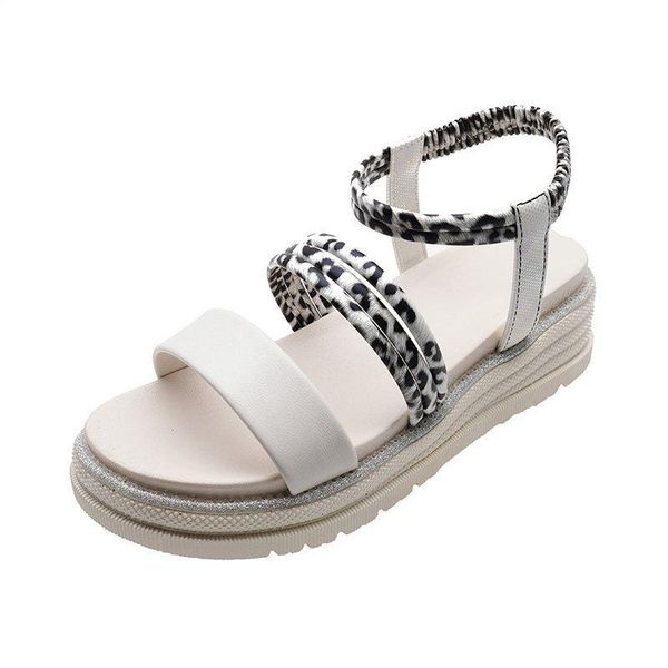 sandals 2021 summer women's leopard print vamp fashion flat bottom trend open toe all-match thick, Black
sandals 2021 summer women's leopard print vamp fashion flat bottom trend open toe all-match thick, Black