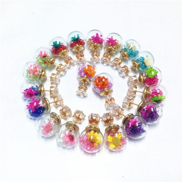 stud 2021 design fashion brand jewelry glass flowers crystal earring double side pearl summer style daisy earrings for women, Golden;silver
stud 2021 design fashion brand jewelry glass flowers crystal earring double side pearl summer style daisy earrings for women, Golden;silver