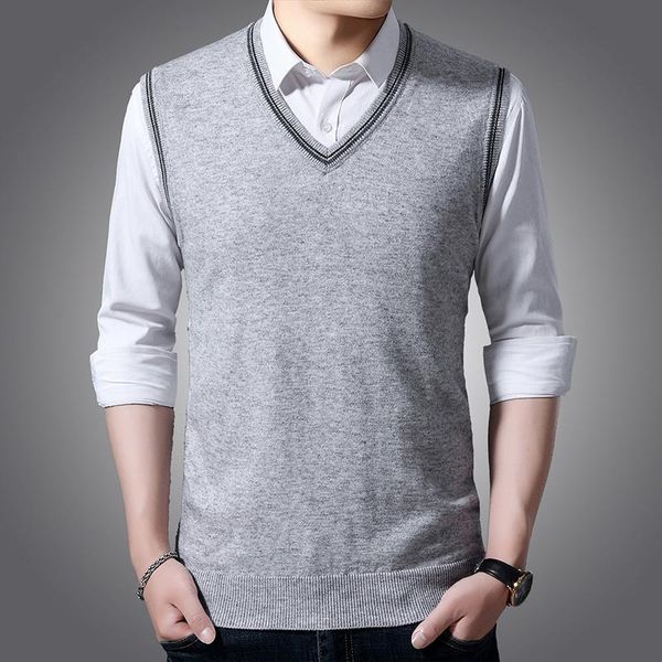 men's vests 2021 arrival solid color sweater vest men cashmere sweaters wool pullover v-neck sleeveless knitted, Black;white
men's vests 2021 arrival solid color sweater vest men cashmere sweaters wool pullover v-neck sleeveless knitted, Black;white