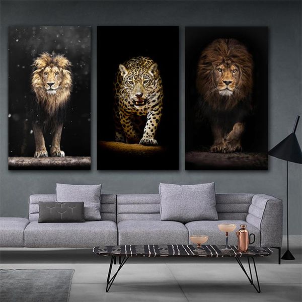 modern majestic lion leopard black animal poster wall art canvas painting posters and prints wall picture living room home decor
modern majestic lion leopard black animal poster wall art canvas painting posters and prints wall picture living room home decor