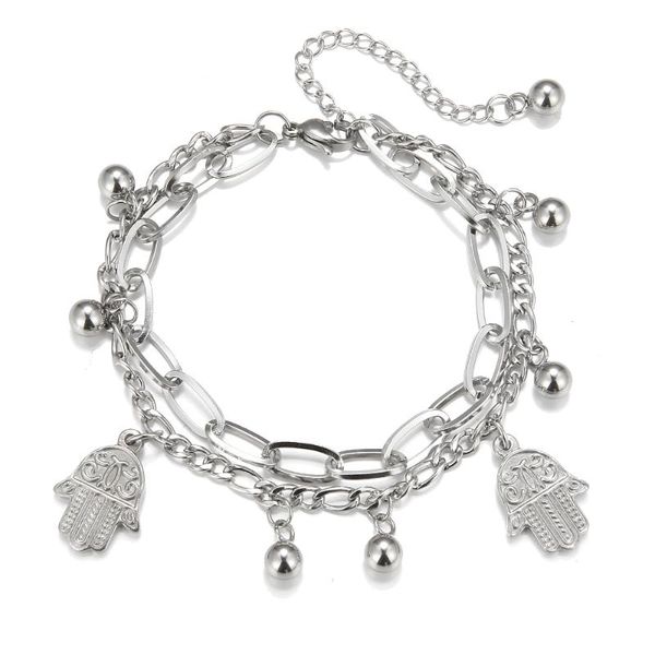 charm bracelets 2021 fashion stainless steel tree bead braided chain bracelet retro titanium palm multilayer cuff for women, Golden;silver
charm bracelets 2021 fashion stainless steel tree bead braided chain bracelet retro titanium palm multilayer cuff for women, Golden;silver