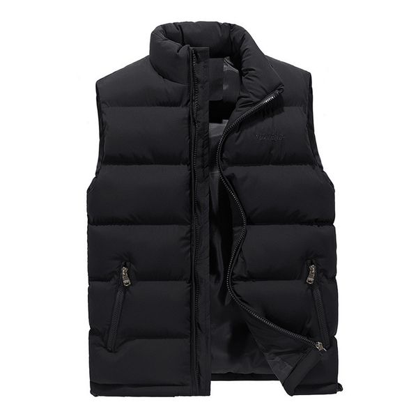 coat thickened down cotton men's autumn and winter vest large waistcoat, Black;white
coat thickened down cotton men's autumn and winter vest large waistcoat, Black;white