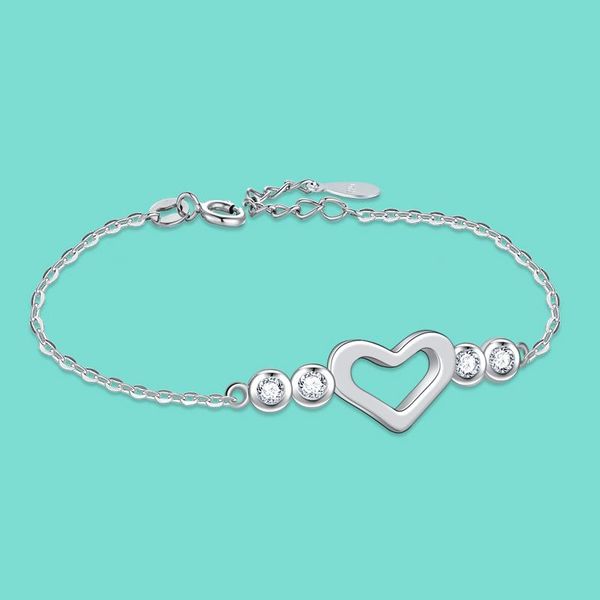 charm bracelets sweet style 925 sterling silver bracelet heart pendant design solid girl jewelry link chain, Golden;silver
charm bracelets sweet style 925 sterling silver bracelet heart pendant design solid girl jewelry link chain, Golden;silver