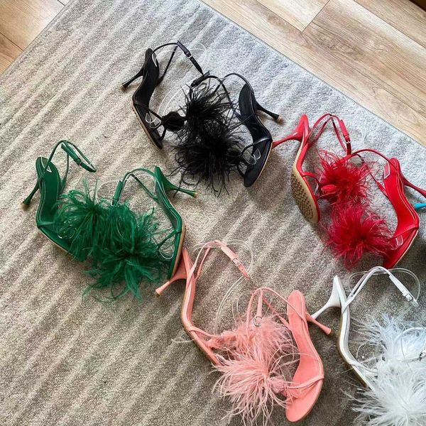 women feather dot sandals high heels fur shoes womens dress shoe fashion ladies mesh square toe sandal designer woman office party heel with, Black
women feather dot sandals high heels fur shoes womens dress shoe fashion ladies mesh square toe sandal designer woman office party heel with, Black
