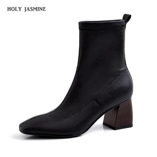 boots holy jasmine stretch ankle women slip-on high-heeled spring/autumn womens shoes high (5cm-8cm) microfiber tpr, Black
boots holy jasmine stretch ankle women slip-on high-heeled spring/autumn womens shoes high (5cm-8cm) microfiber tpr, Black