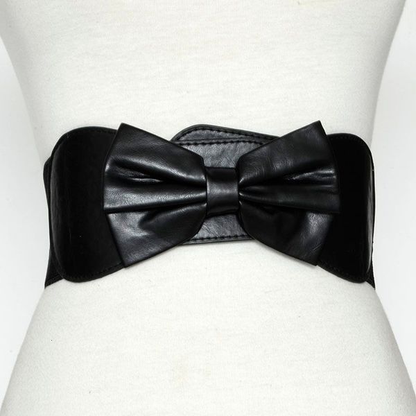 korean women's belt is versatile, leather bow button, wide waist cover, women's elastic belt, Black;brown
korean women's belt is versatile, leather bow button, wide waist cover, women's elastic belt, Black;brown