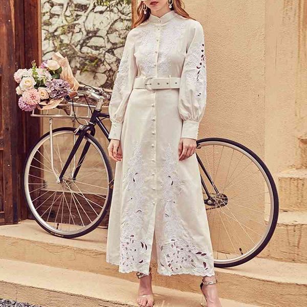 casual dresses women white embroidery vintage maxi hollow out long sleeve high waist sashes french 2021 2bzv, Black;gray
casual dresses women white embroidery vintage maxi hollow out long sleeve high waist sashes french 2021 2bzv, Black;gray