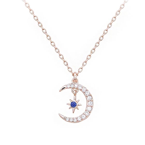 korean new s925 silver twinkle diamond star moon necklace crowd design feeling fresh ins net red female clavicle chain, Black
korean new s925 silver twinkle diamond star moon necklace crowd design feeling fresh ins net red female clavicle chain, Black