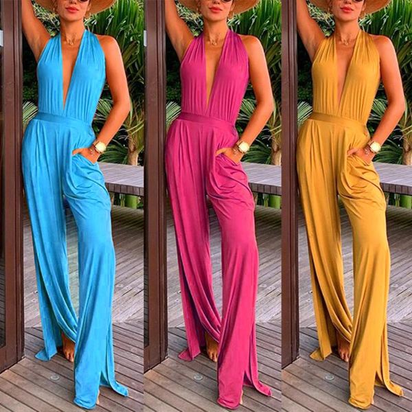 women's jumpsuits & rompers feecolor 2021 set deep v sleeveless split bikini, Black;white
women's jumpsuits & rompers feecolor 2021 set deep v sleeveless split bikini, Black;white
