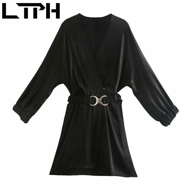 ltph satin texture vintage solid women dress v-neck long sleeve sashes slim elegant all-match dresses 2021spring autumn new, Black;gray
ltph satin texture vintage solid women dress v-neck long sleeve sashes slim elegant all-match dresses 2021spring autumn new, Black;gray