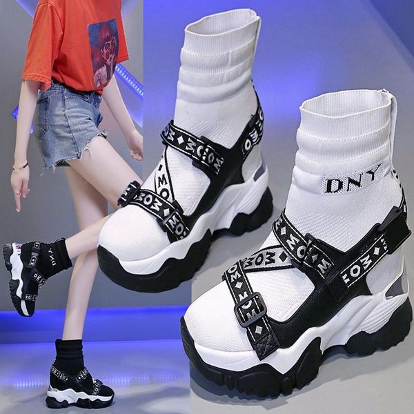 boots woman shoes ankle sock women super high heels short elastics autumn platform sneakers zapatos de mujer, Black
boots woman shoes ankle sock women super high heels short elastics autumn platform sneakers zapatos de mujer, Black