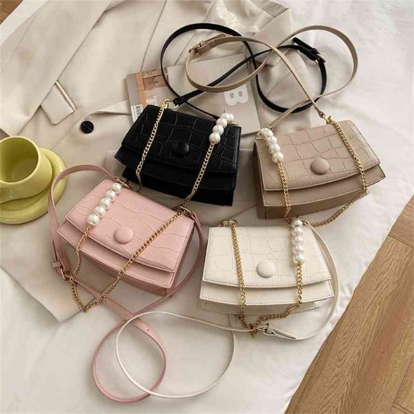 women's 2021 summer new pearl chain small square korean fashion simple solid color one shoulder slant span bag women
women's 2021 summer new pearl chain small square korean fashion simple solid color one shoulder slant span bag women