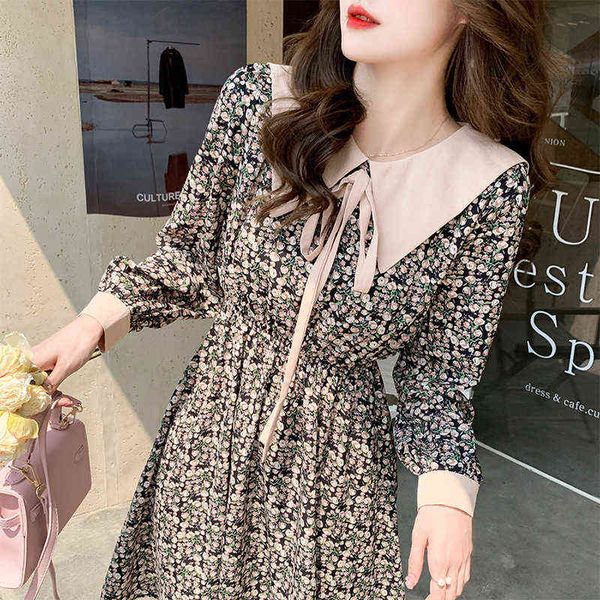 casual dresses french gentle doll collar chic minority long sleeve high waist slim temperament floral skirt autumn and winter, Black;gray
casual dresses french gentle doll collar chic minority long sleeve high waist slim temperament floral skirt autumn and winter, Black;gray