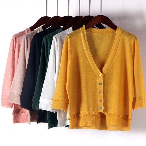 women's blouses & shirts thin summer single breasted women patchwork unregular sweep v-neck three quarter sleeve hollow out linen preve, White
women's blouses & shirts thin summer single breasted women patchwork unregular sweep v-neck three quarter sleeve hollow out linen preve, White