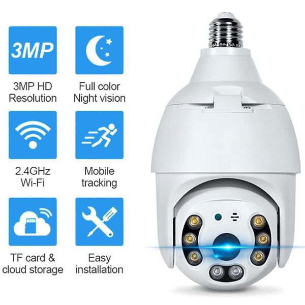 webcams tuya 3mp wifi lamp ip camera bulb ptz pan tilt e27 mini home security wireless motion detection cctv surveillance
webcams tuya 3mp wifi lamp ip camera bulb ptz pan tilt e27 mini home security wireless motion detection cctv surveillance