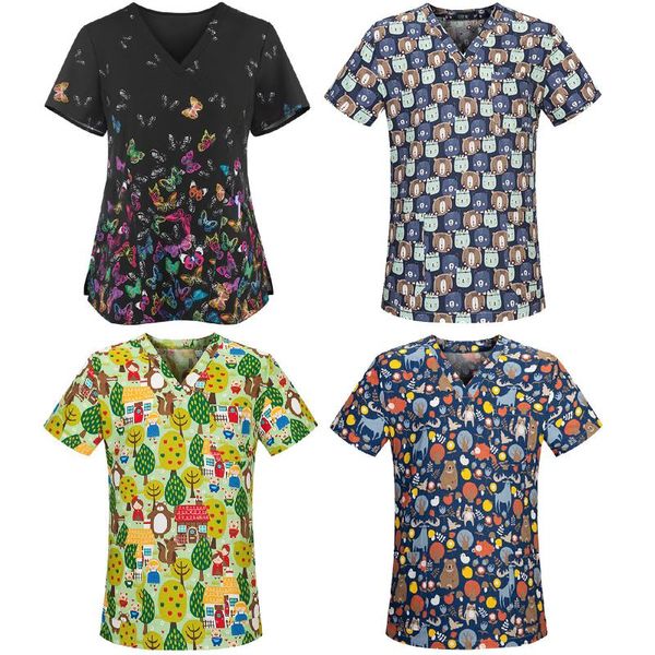 women's blouses & shirts plus size blouse women harajuku and short sleeve v-neck working cartoon print vetement femme 2021, White
women's blouses & shirts plus size blouse women harajuku and short sleeve v-neck working cartoon print vetement femme 2021, White