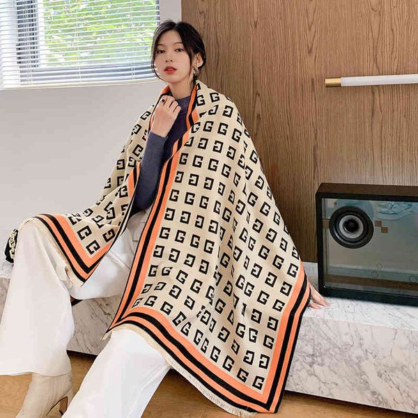 design trendy small scarf for women in versatile thickened warm dual-purpose bib elegant imitation cashmere shawl long style, Blue;gray
design trendy small scarf for women in versatile thickened warm dual-purpose bib elegant imitation cashmere shawl long style, Blue;gray