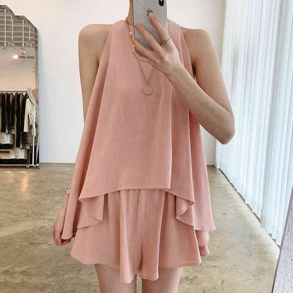 two piece dress korean style elegant round neck loose hem irregular vest + high waist casual pants shorts suit women 3d1m, White
two piece dress korean style elegant round neck loose hem irregular vest + high waist casual pants shorts suit women 3d1m, White