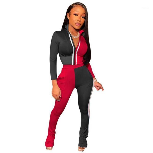 colorblock tracksuit women two piece set spring autumn clothes stand collar zipper crop and pants leisure suit skinny outfit women's tr, Gray
colorblock tracksuit women two piece set spring autumn clothes stand collar zipper crop and pants leisure suit skinny outfit women's tr, Gray