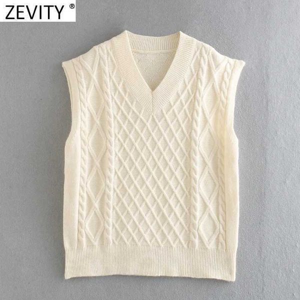 zevity women fashion v neck casual twist crochet knitting vest sweater lady chic waistcoat pullovers retro jumper s658 210603, White;black
zevity women fashion v neck casual twist crochet knitting vest sweater lady chic waistcoat pullovers retro jumper s658 210603, White;black