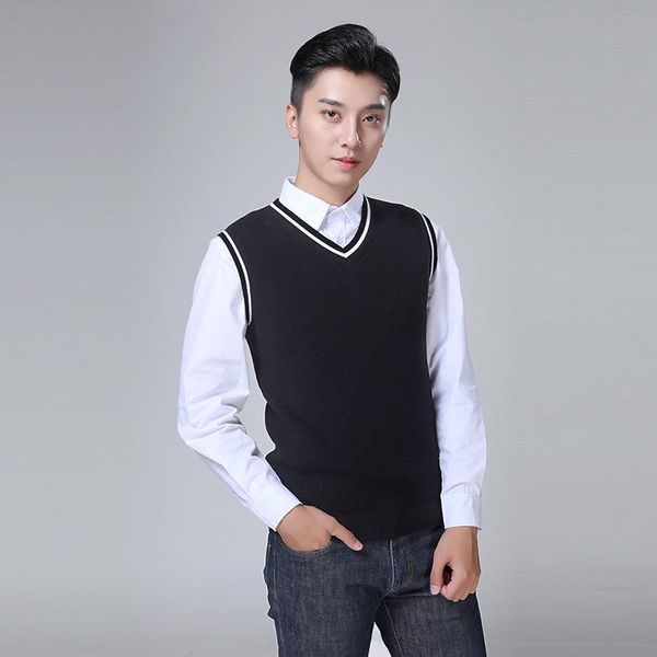 men's sweaters striped sweater men harajuku warm cotton knitted vest pull homme oversized casual solid spring autumn sleeveless unisex, White;black
men's sweaters striped sweater men harajuku warm cotton knitted vest pull homme oversized casual solid spring autumn sleeveless unisex, White;black