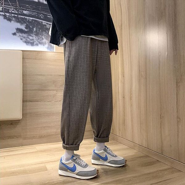 2021 winter thick woolen men's warmth fashion retro casual plaid men streetwear hip-hop straight pants mens 4hd4, Black
2021 winter thick woolen men's warmth fashion retro casual plaid men streetwear hip-hop straight pants mens 4hd4, Black