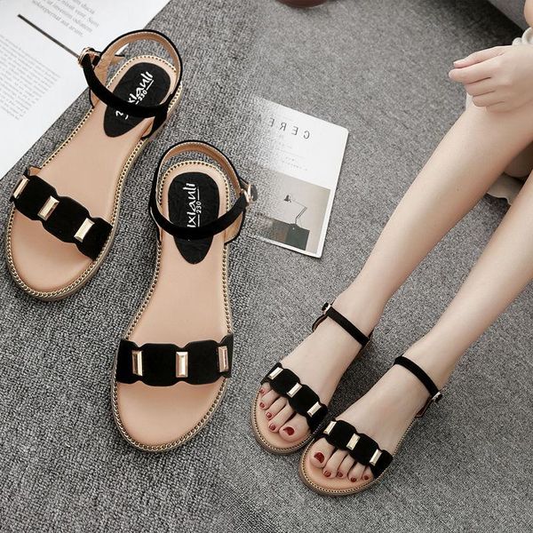 2021 summer women sandals fashion fashion shoes 2021 ladies shoes pu leather flat sandals, Black
2021 summer women sandals fashion fashion shoes 2021 ladies shoes pu leather flat sandals, Black