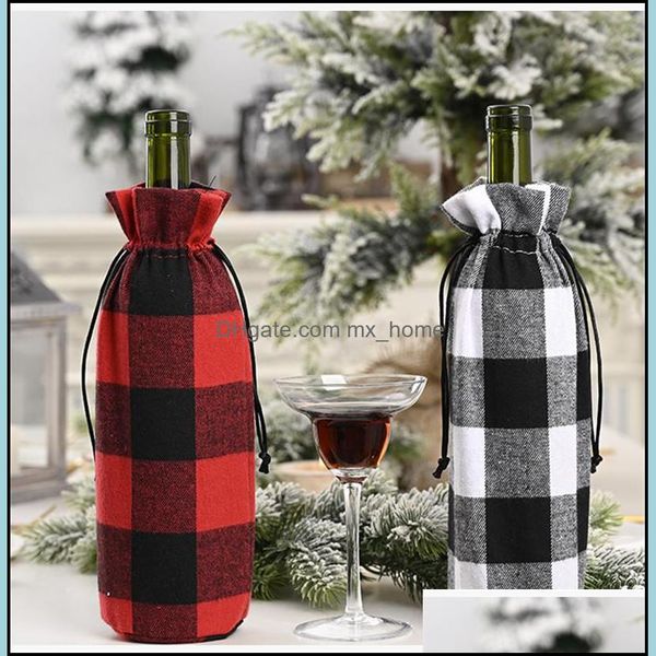 christmas black red grids dstring winebottle er fashion balck white wine bottle party home decoration supplies drop delivery 2021 other baby
christmas black red grids dstring winebottle er fashion balck white wine bottle party home decoration supplies drop delivery 2021 other baby