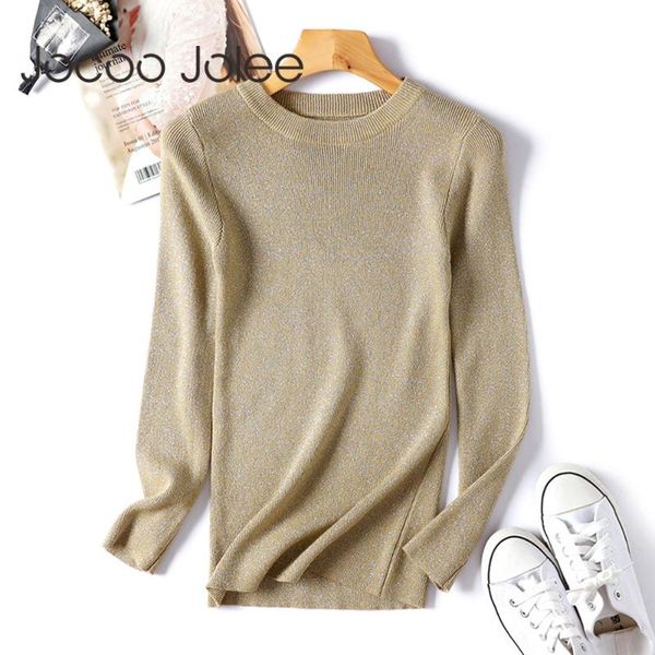 women's sweaters jocoo jolee women autumn long sleeve o neck shiny lurex knitted sweater solid slim pullover casual jumper black basic, White;black
women's sweaters jocoo jolee women autumn long sleeve o neck shiny lurex knitted sweater solid slim pullover casual jumper black basic, White;black