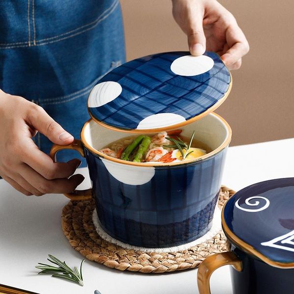 bowls instant noodles cup ceramic japanese style breakfast bowl with cover student dormitory convenient
bowls instant noodles cup ceramic japanese style breakfast bowl with cover student dormitory convenient