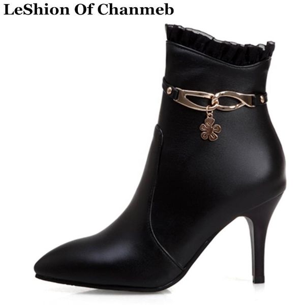 boots sweet ruffle gold metal chain fall shoes women's black heeled warm plush winter ankle white pu leather booties
boots sweet ruffle gold metal chain fall shoes women's black heeled warm plush winter ankle white pu leather booties