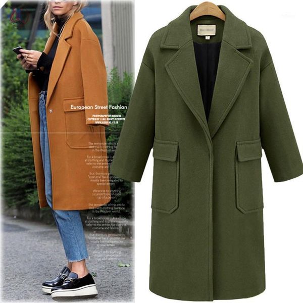 women's wool & blends winter women coat 2021 long jacket autumn elegant ladies female vintage plus size overcoat, Black
women's wool & blends winter women coat 2021 long jacket autumn elegant ladies female vintage plus size overcoat, Black