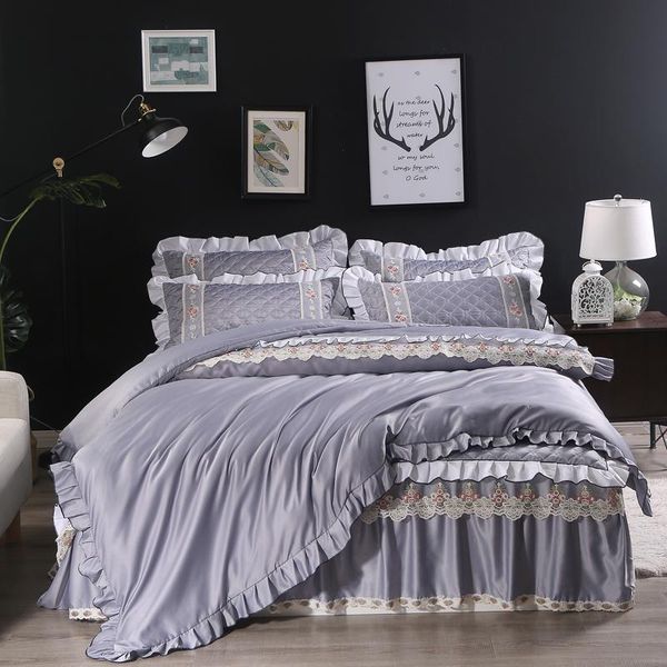 bedding sets washing silk quilted bed spread pink blue purple lace bedskirt set king/ size bedsheets cover
bedding sets washing silk quilted bed spread pink blue purple lace bedskirt set king/ size bedsheets cover