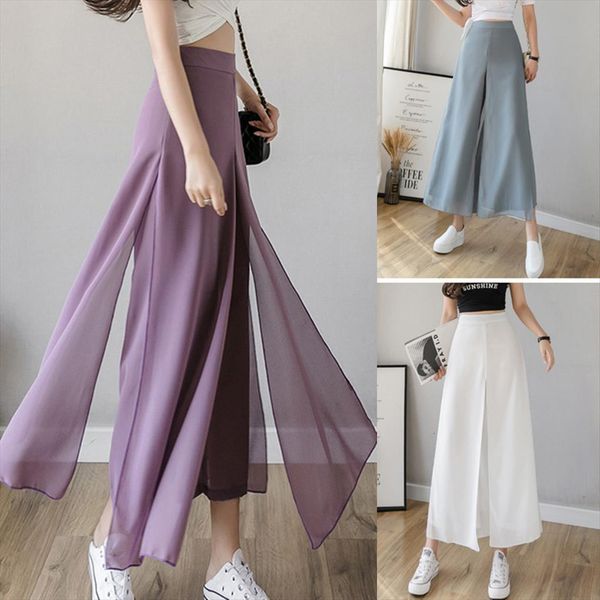 ice silks chiffon wide legged womens pants summer casual loose fake two piece skirt fashion beach d88, Black;white
ice silks chiffon wide legged womens pants summer casual loose fake two piece skirt fashion beach d88, Black;white