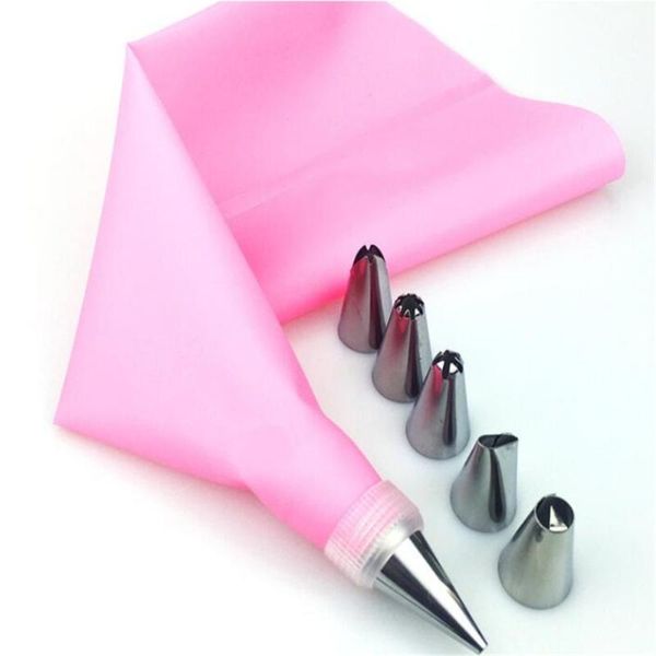 baking & pastry tools 8pcs/set kitchen accessories icing piping cream bag 6 stainless steel nozzle set diy cake decorating tips
baking & pastry tools 8pcs/set kitchen accessories icing piping cream bag 6 stainless steel nozzle set diy cake decorating tips