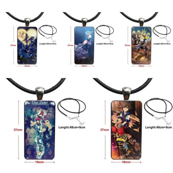 pendant necklaces kingdom hearts game for women children necklace with steel plated glass cabochon choker long rectangle, Silver
pendant necklaces kingdom hearts game for women children necklace with steel plated glass cabochon choker long rectangle, Silver