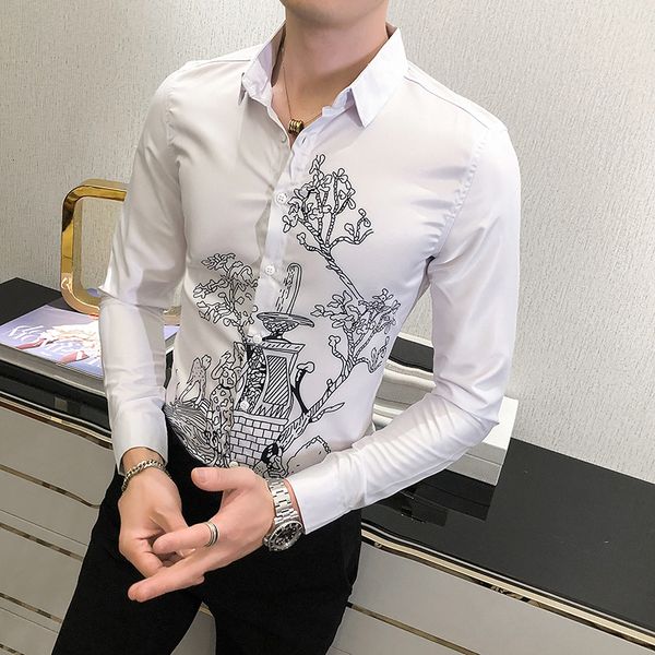 new mode 2021 white male korean thin fit print shirts for man streetwear autumn sleeve long casual shirt lqro, Black;brown
new mode 2021 white male korean thin fit print shirts for man streetwear autumn sleeve long casual shirt lqro, Black;brown