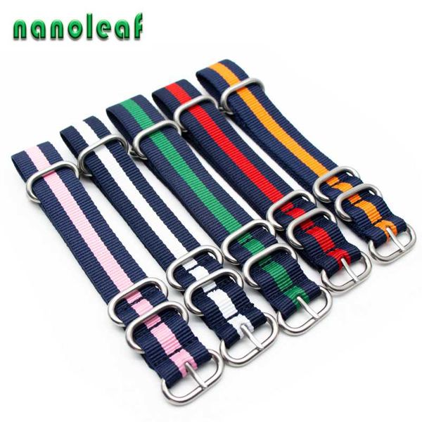 watch bands stainless steel silver 5 ring watchband nylon for nato strap sports men bracelet accessories, Black;brown 
watch bands stainless steel silver 5 ring watchband nylon for nato strap sports men bracelet accessories, Black;brown