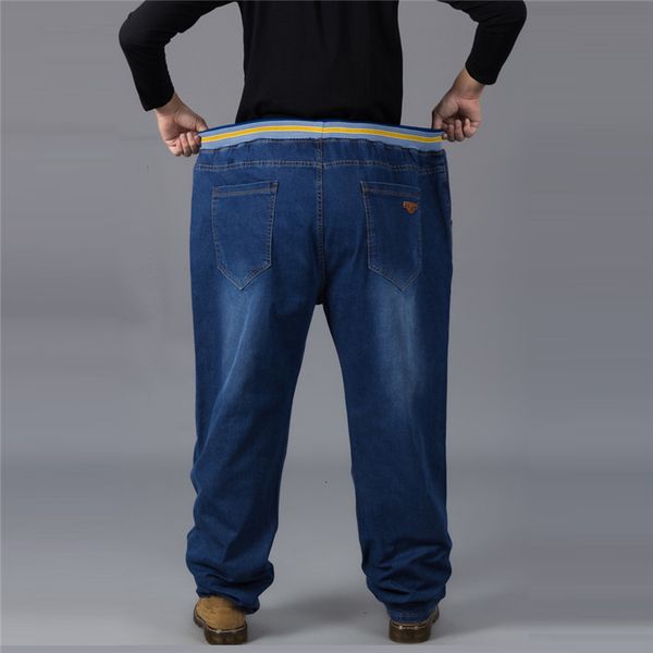men elastic jeans waist plus full length denim pants very big size 36 fj9o, Blue
men elastic jeans waist plus full length denim pants very big size 36 fj9o, Blue