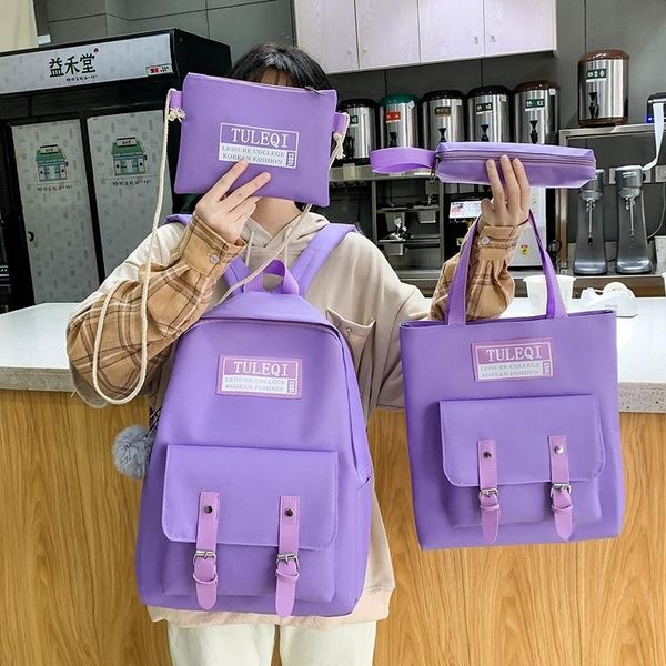school bags 4 pcs sets casual backpacks cute canvas for teenage girls women backpack anti-theft lapshoulder mochilas
school bags 4 pcs sets casual backpacks cute canvas for teenage girls women backpack anti-theft lapshoulder mochilas