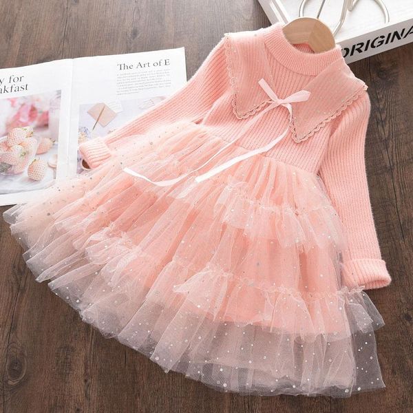 girl's dresses baby girls knitted winter fashion ruffles princess party vestidos children layered voile cute clothes 2-6 years, Red;yellow
girl's dresses baby girls knitted winter fashion ruffles princess party vestidos children layered voile cute clothes 2-6 years, Red;yellow