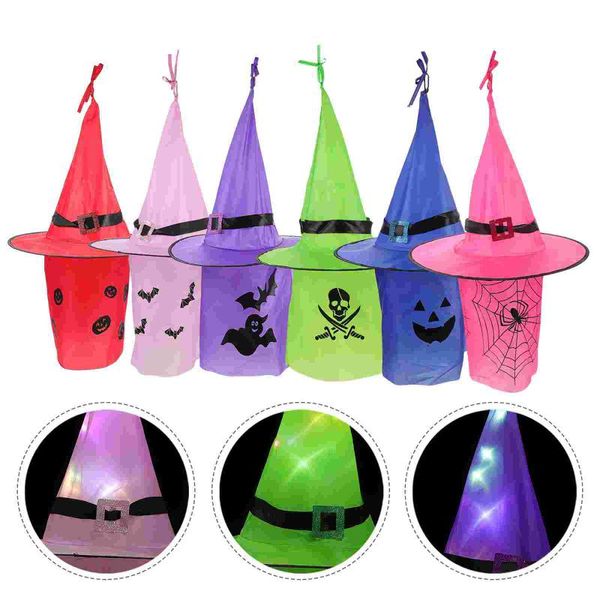 party hats 6pcs decorative witch luminous hat pendants decors (random color)
party hats 6pcs decorative witch luminous hat pendants decors (random color)