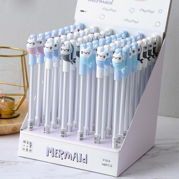 gel pens 36 pcs/lot cute mermaid cat cartoon 0.5mm black ink signature pen office school writing supplies promotional gift
gel pens 36 pcs/lot cute mermaid cat cartoon 0.5mm black ink signature pen office school writing supplies promotional gift